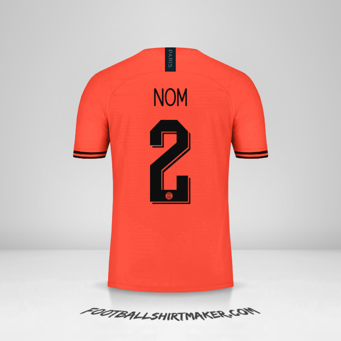 Maillot Paris Saint Germain Cup 2019/20 Extérieur -  nom - 2