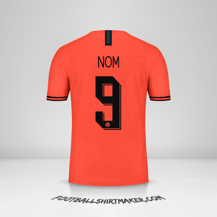 Maillot Paris Saint Germain Cup 2019/20 Extérieur -  nom - 9