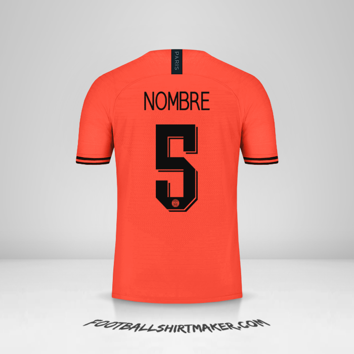 Camiseta Paris Saint Germain Cup 2019/20 Visita -  nombre - 5