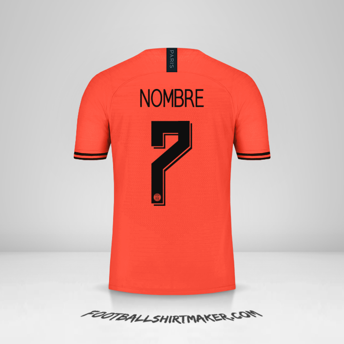Jersey Paris Saint Germain Cup 2019/20 Visita -  nombre - 7