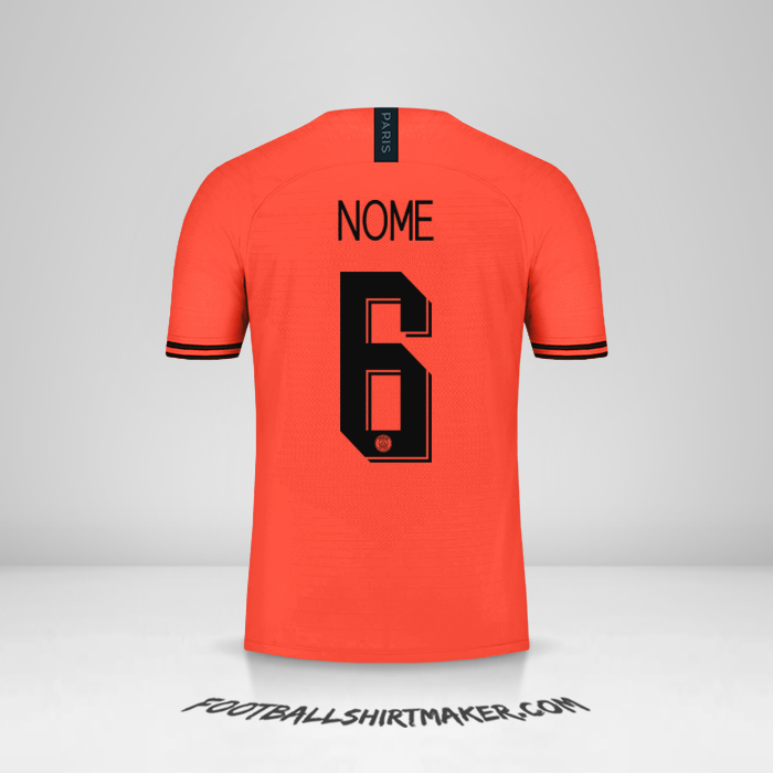 Maglia Paris Saint Germain Cup 2019/20 Seconda -  nome - 6