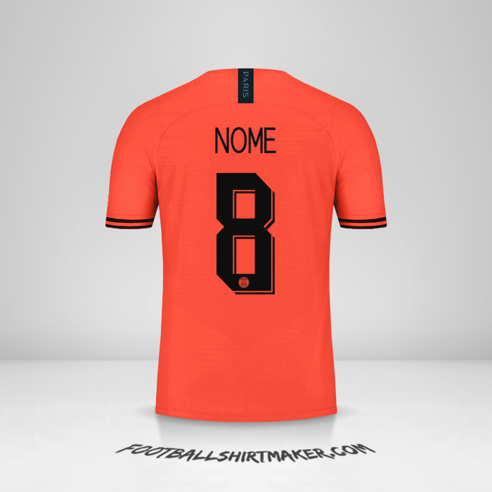 Maglia Paris Saint Germain Cup 2019/20 Seconda -  nome - 8