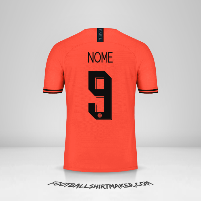 Maglia Paris Saint Germain Cup 2019/20 Seconda -  nome - 9