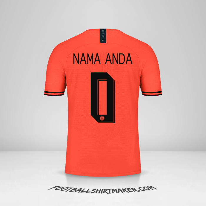 Jersey Paris Saint Germain Cup 2019/20 II -  nama anda - 0