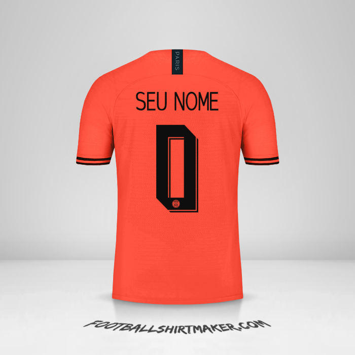 Camisa Paris Saint Germain Cup 2019/20 II -  seu nome - 0