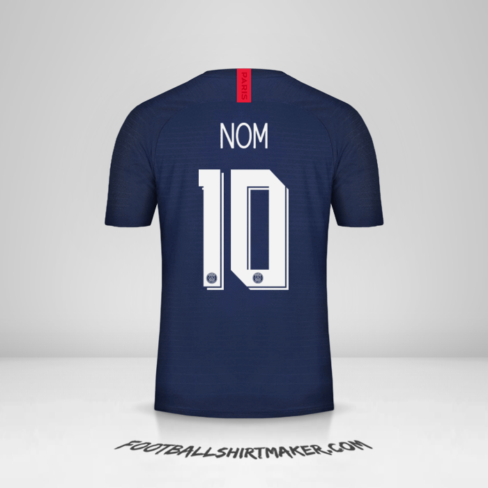 Maillot Paris Saint Germain Cup 2019/20 -  nom - 10