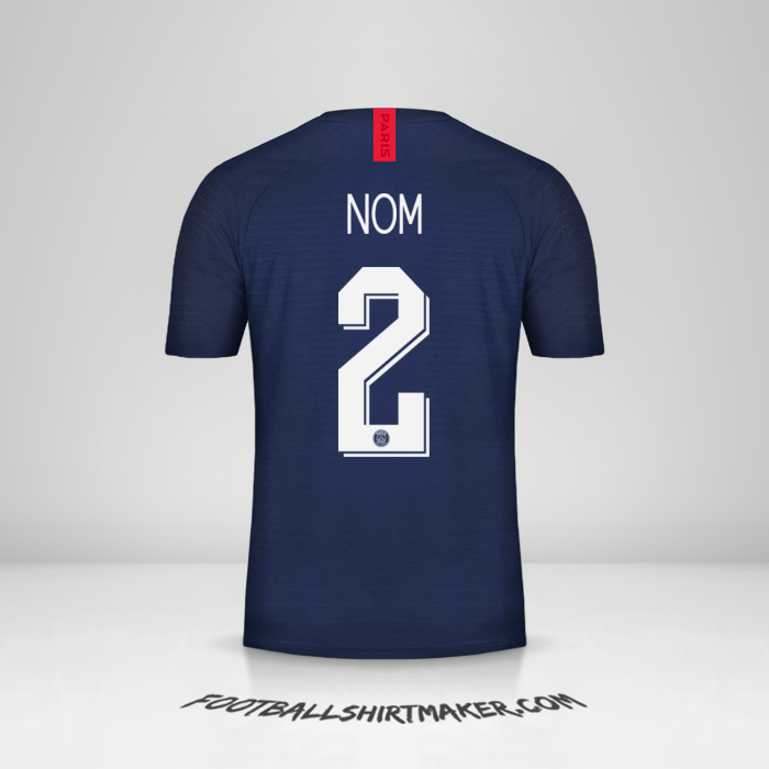 Maillot Paris Saint Germain Cup 2019/20 -  nom - 2