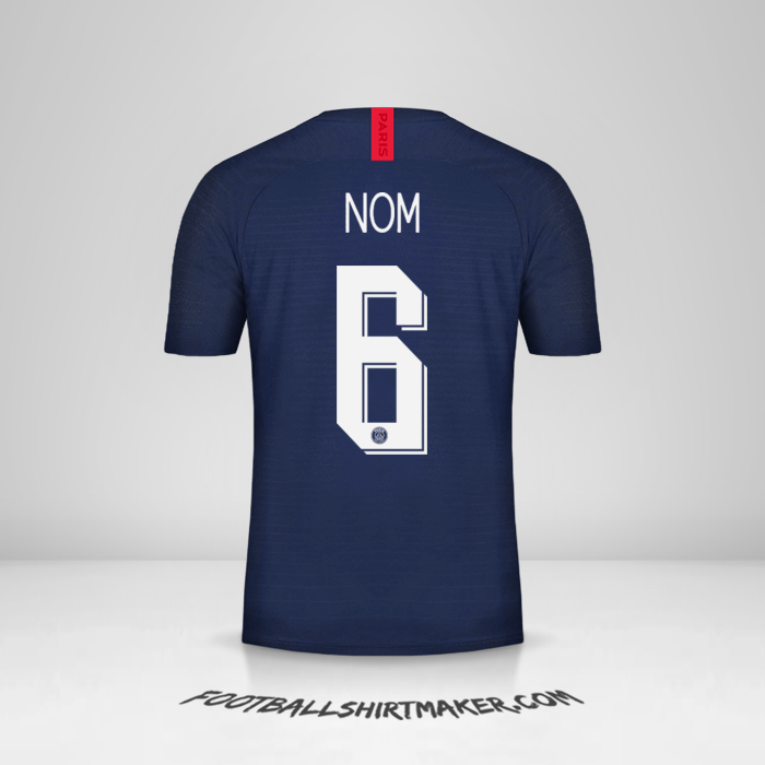 Maillot Paris Saint Germain Cup 2019/20 -  nom - 6