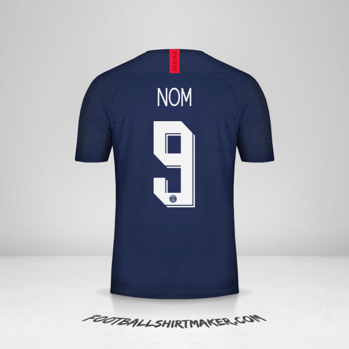 Maillot Paris Saint Germain Cup 2019/20 -  nom - 9