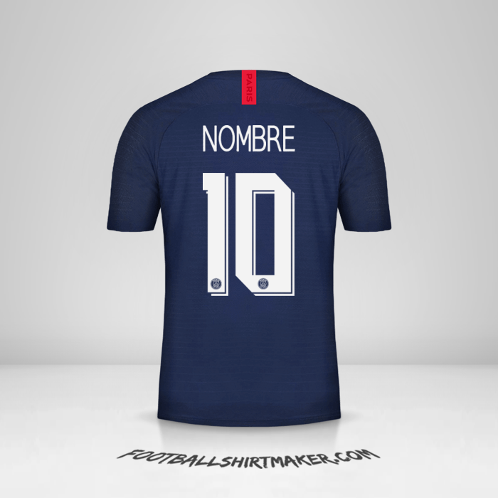 Jersey Paris Saint Germain Cup 2019/20 -  nombre - 10