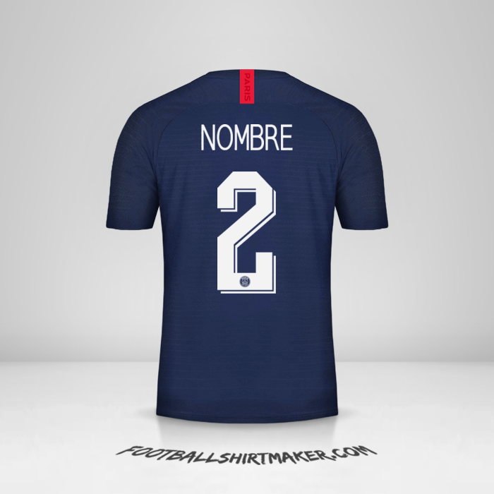 Jersey Paris Saint Germain Cup 2019/20 -  nombre - 2