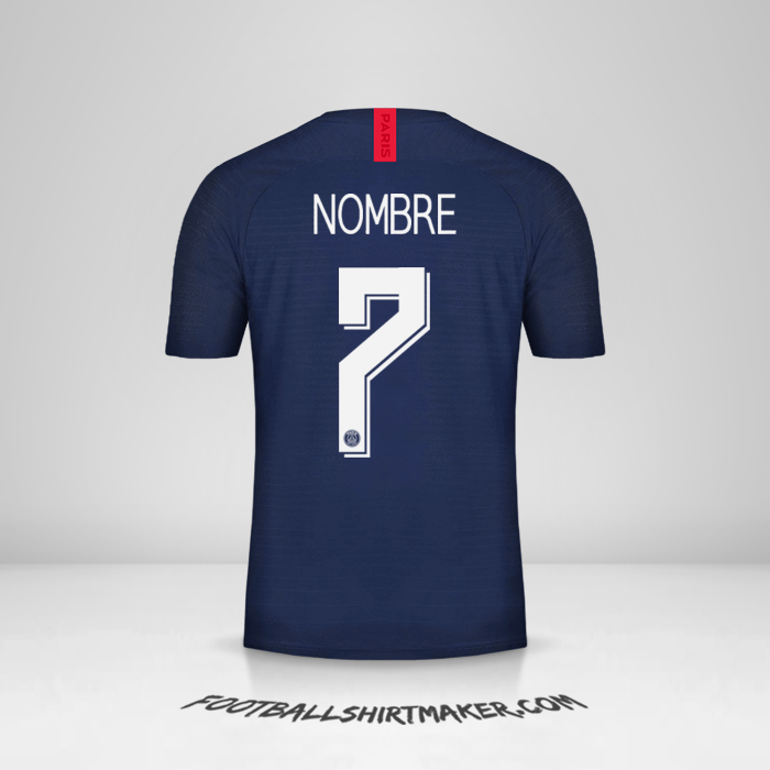 Jersey Paris Saint Germain Cup 2019/20 -  nombre - 7