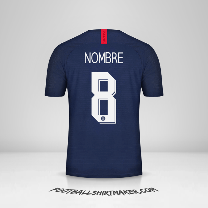 Jersey Paris Saint Germain Cup 2019/20 -  nombre - 8