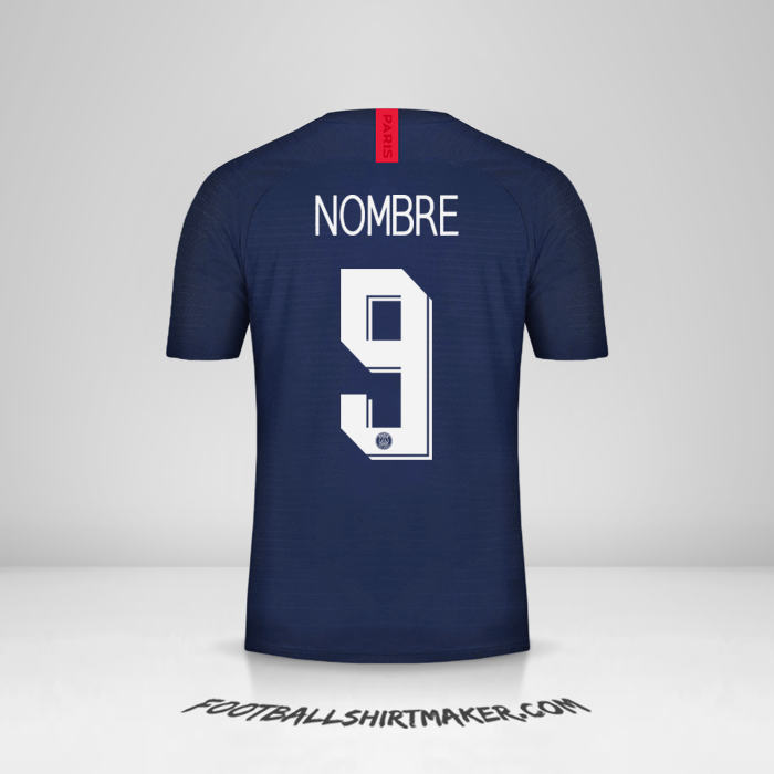 Camiseta Paris Saint Germain Cup 2019/20 -  nombre - 9