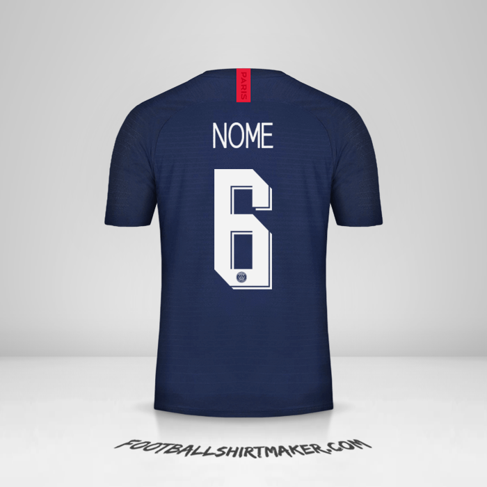 Camisa Paris Saint Germain Cup 2019/20 -  nome - 6