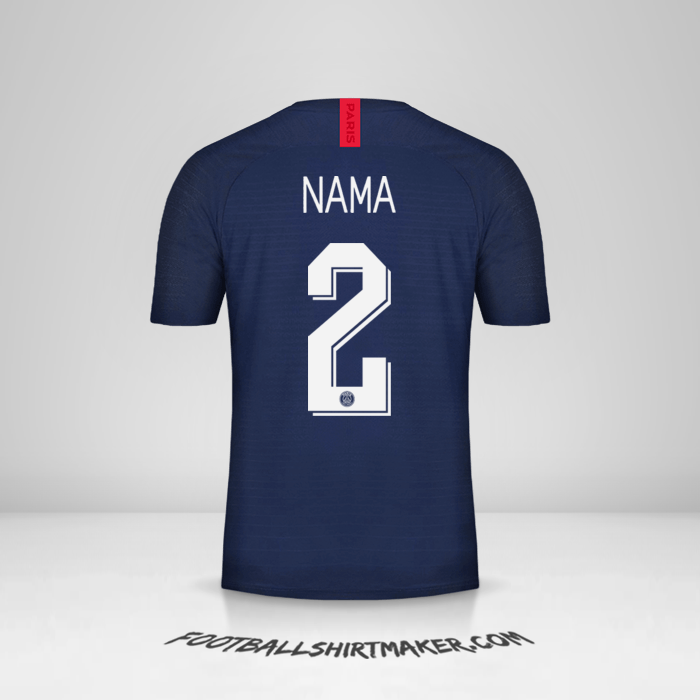 Jersey Paris Saint Germain Cup 2019/20 -  nama - 2