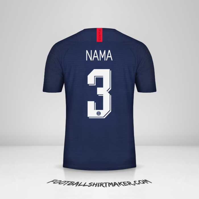 Jersey Paris Saint Germain Cup 2019/20 -  nama - 3