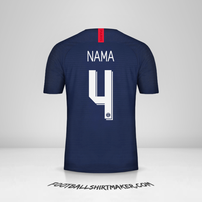 Jersey Paris Saint Germain Cup 2019/20 -  nama - 4