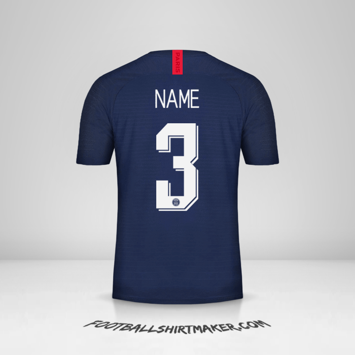Shirt Paris Saint Germain Cup 2019/20 -  name - 3