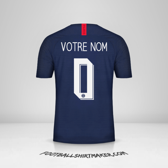 Maillot Paris Saint Germain Cup 2019/20 -  votre nom - 0