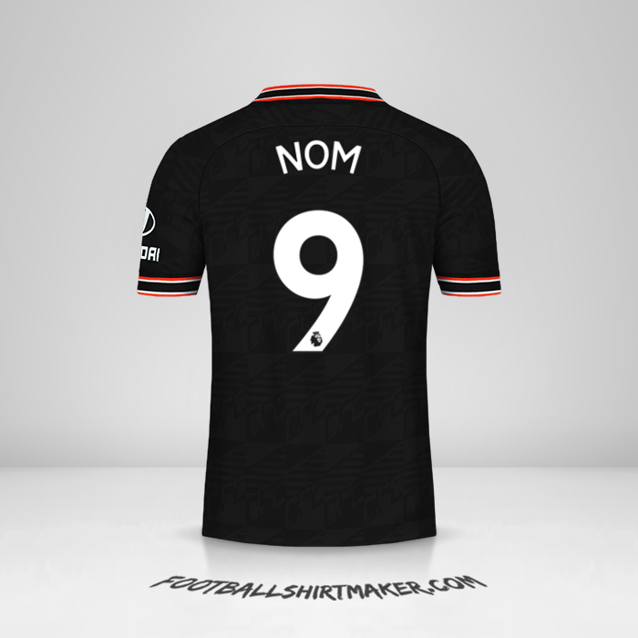 Maillot Chelsea 2019/20 Troisième -  nom - 9