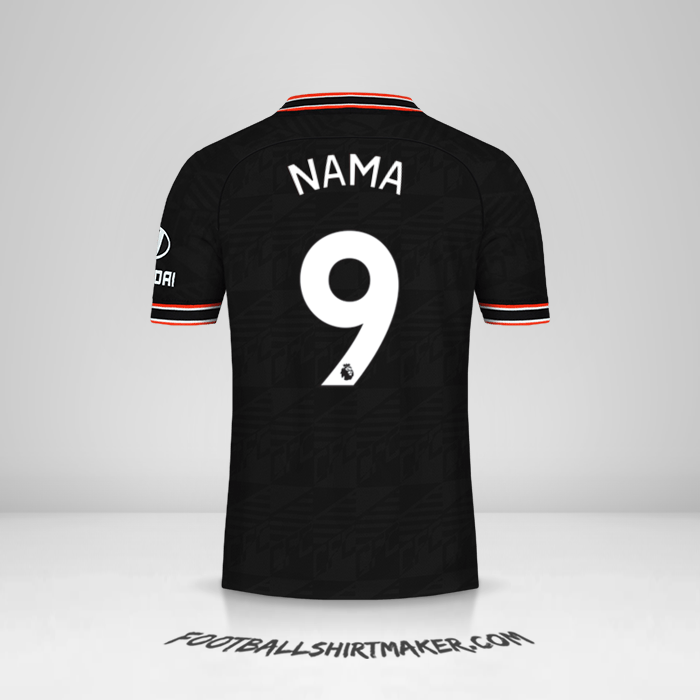 Jersey Chelsea 2019/20 Ketiga -  nama - 9