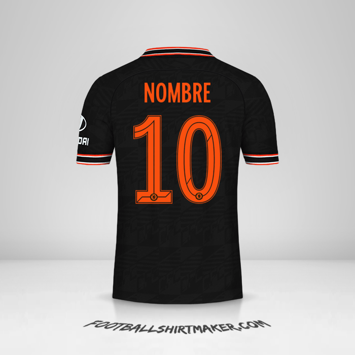 Jersey Chelsea Cup 2019/20 Tercera -  nombre - 10
