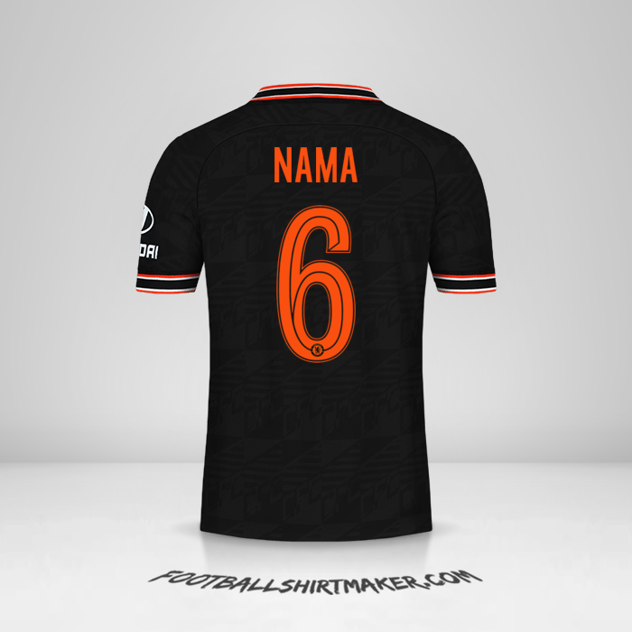 Jersey Chelsea Cup 2019/20 Ketiga -  nama - 6