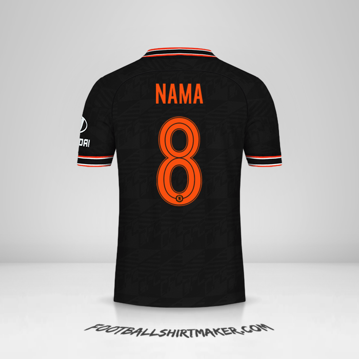Jersey Chelsea Cup 2019/20 Ketiga -  nama - 8