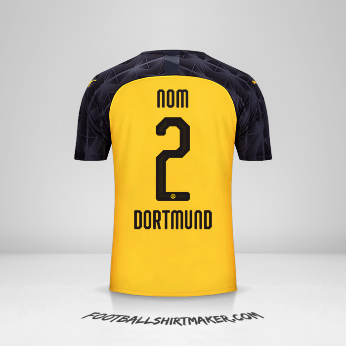 Maillot Borussia Dortmund Cup 2019/20 -  nom - 2