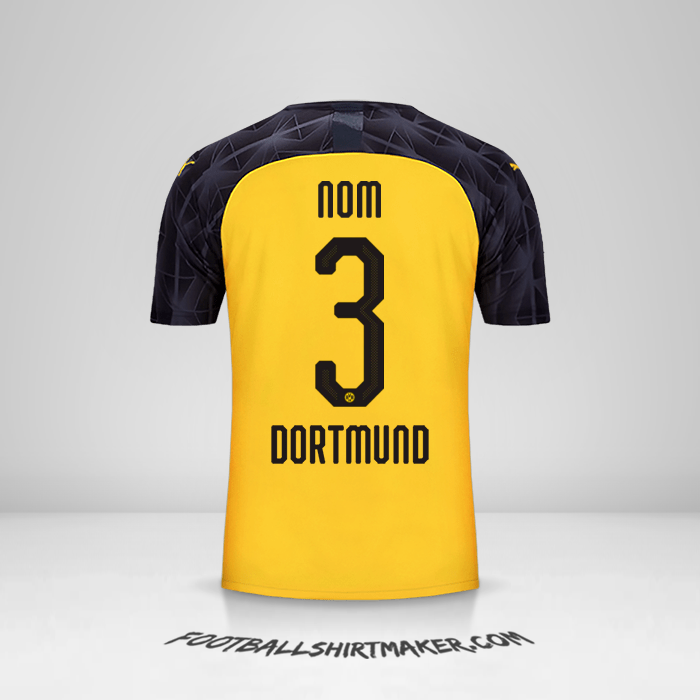Maillot Borussia Dortmund Cup 2019/20 -  nom - 3