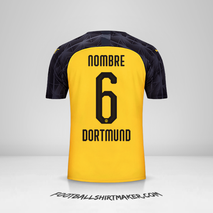 Camiseta Borussia Dortmund Cup 2019/20 -  nombre - 6