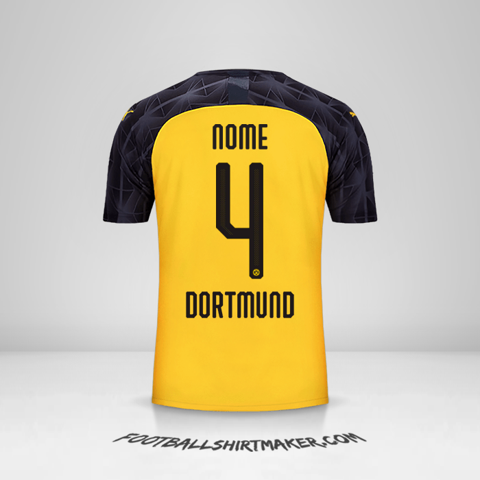 Maglia Borussia Dortmund Cup 2019/20 -  nome - 4