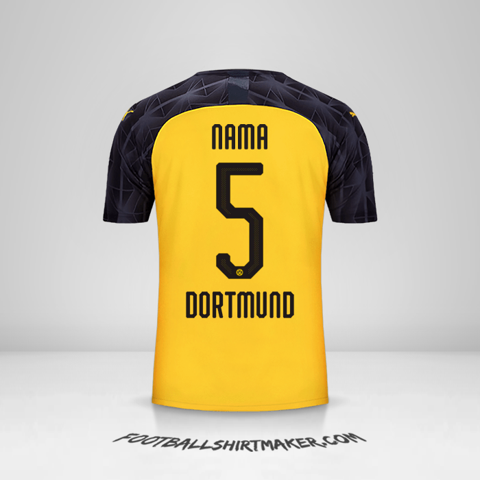 Jersey Borussia Dortmund Cup 2019/20 -  nama - 5