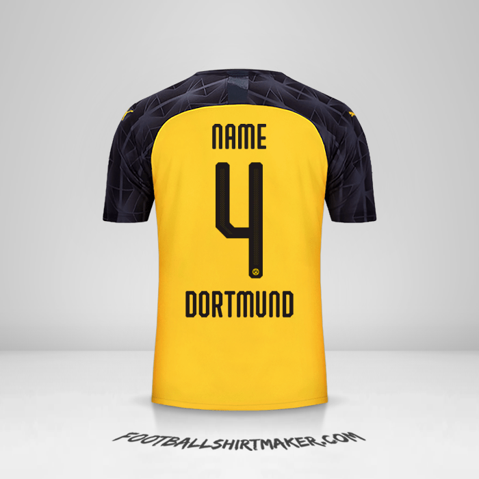 Trikot Borussia Dortmund Cup 2019/20 -  name - 4