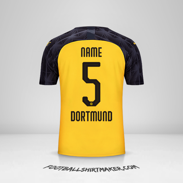 Trikot Borussia Dortmund Cup 2019/20 -  name - 5