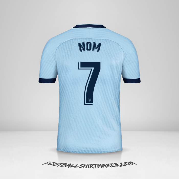 Maillot Atletico Madrid 2019/20 Troisième -  nom - 7
