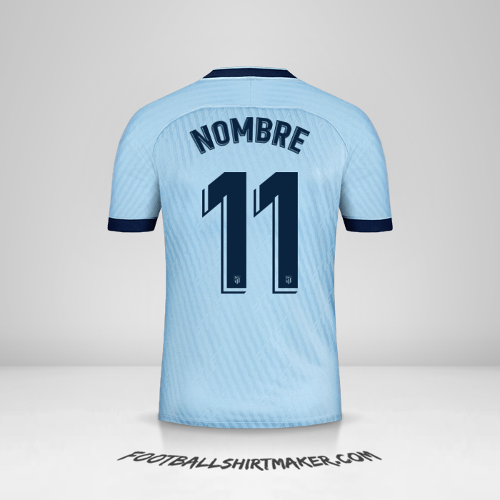 Camiseta Atletico Madrid 2019/20 Tercera -  nombre - 11