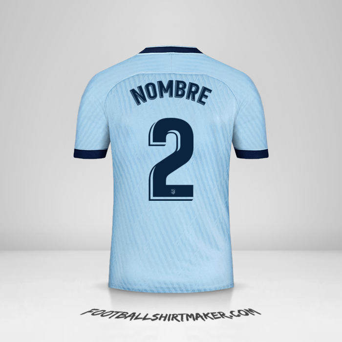 Camiseta Atletico Madrid 2019/20 Tercera -  nombre - 2
