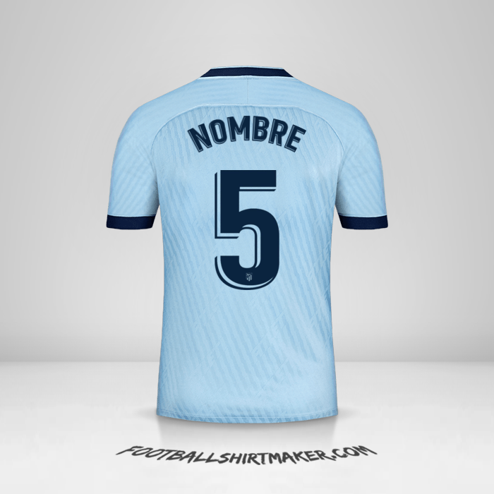 Camiseta Atletico Madrid 2019/20 Tercera -  nombre - 5