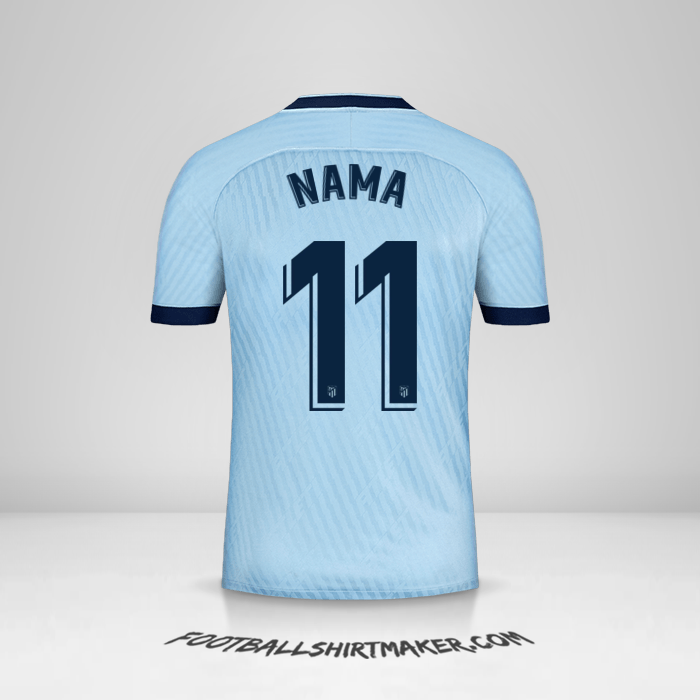 Jersey Atletico Madrid 2019/20 Ketiga -  nama - 11