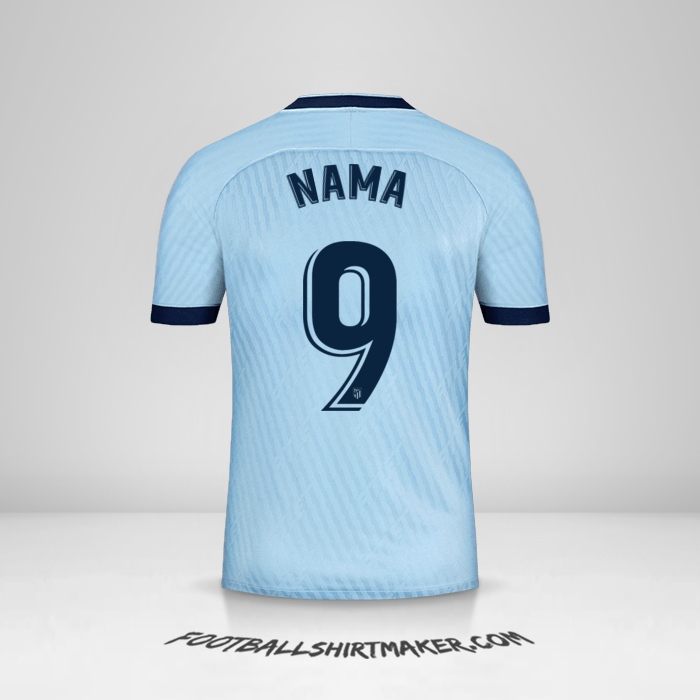 Jersey Atletico Madrid 2019/20 Ketiga -  nama - 9