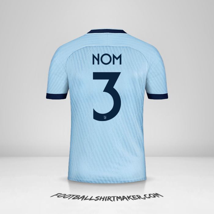 Maillot Atletico Madrid Cup 2019/20 Troisième -  nom - 3