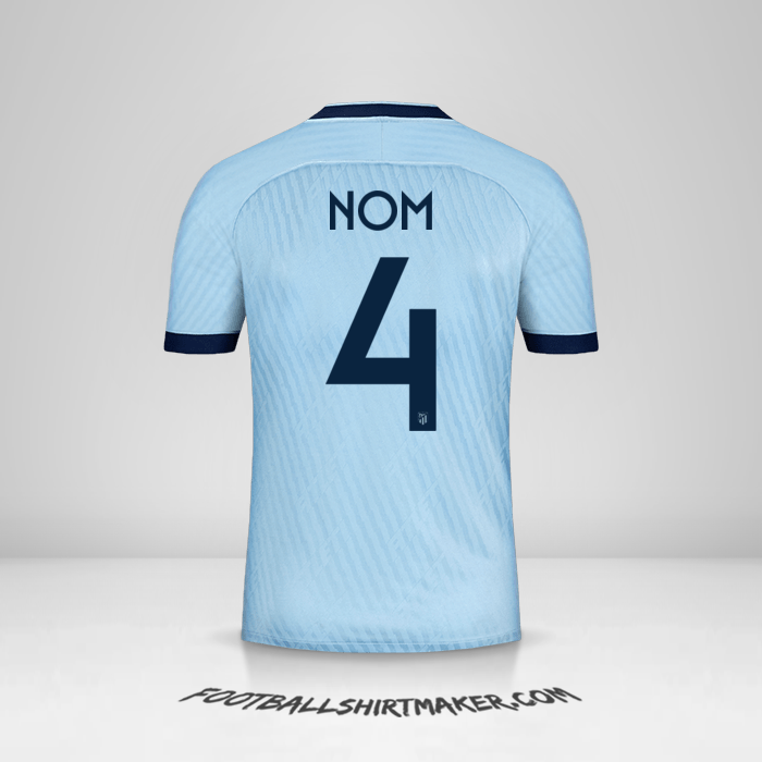 Maillot Atletico Madrid Cup 2019/20 Troisième -  nom - 4