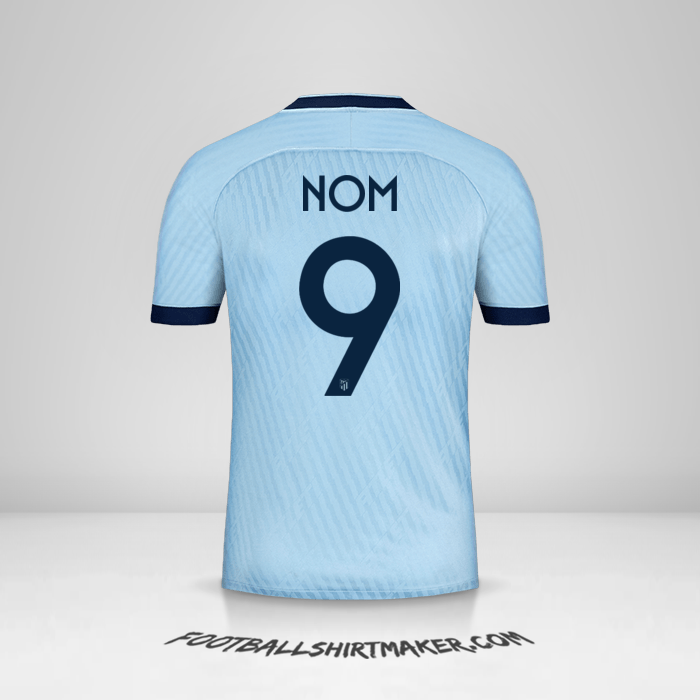 Maillot Atletico Madrid Cup 2019/20 Troisième -  nom - 9