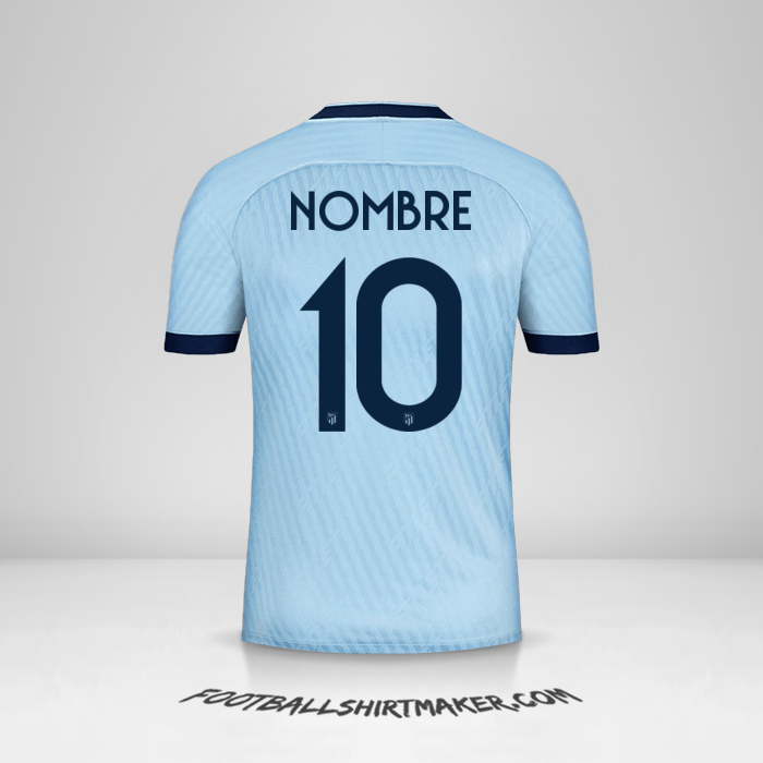 Camiseta Atletico Madrid Cup 2019/20 Tercera -  nombre - 10