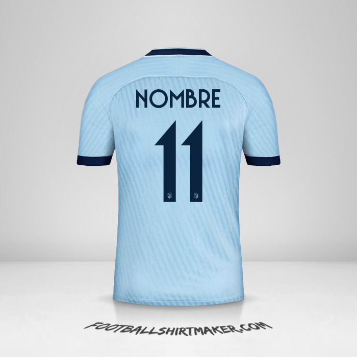 Camiseta Atletico Madrid Cup 2019/20 Tercera -  nombre - 11
