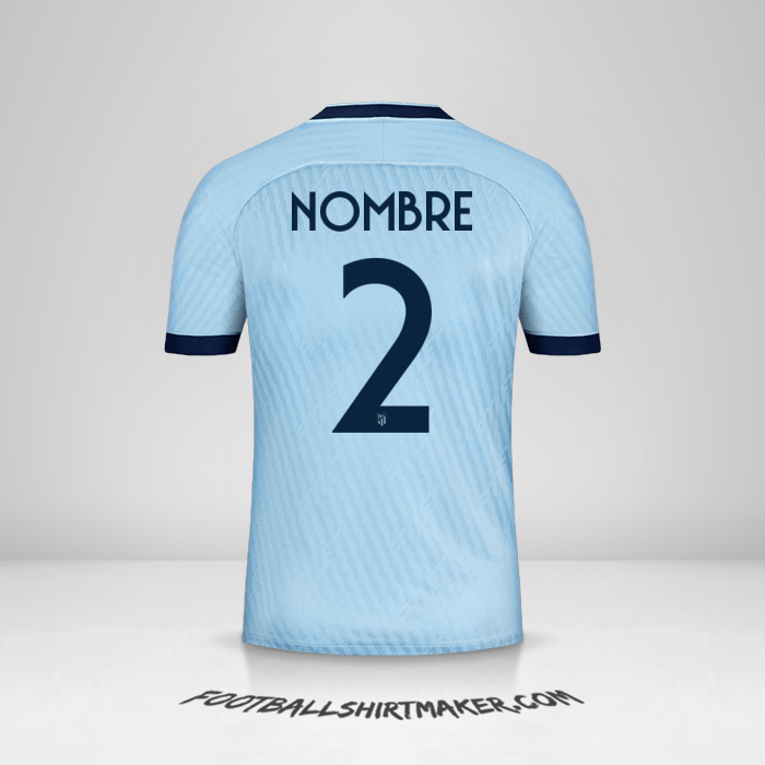 Jersey Atletico Madrid Cup 2019/20 Tercera -  nombre - 2
