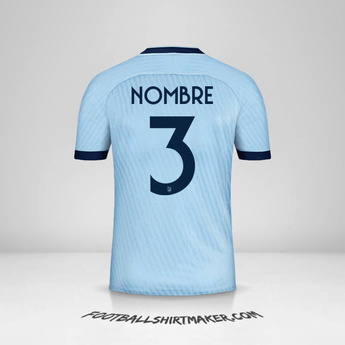 Camiseta Atletico Madrid Cup 2019/20 Tercera -  nombre - 3