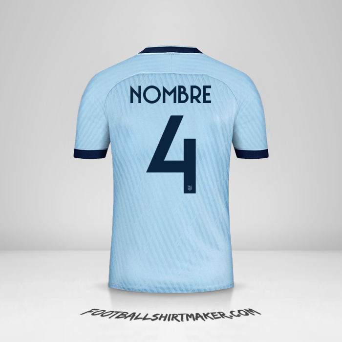 Jersey Atletico Madrid Cup 2019/20 Tercera -  nombre - 4